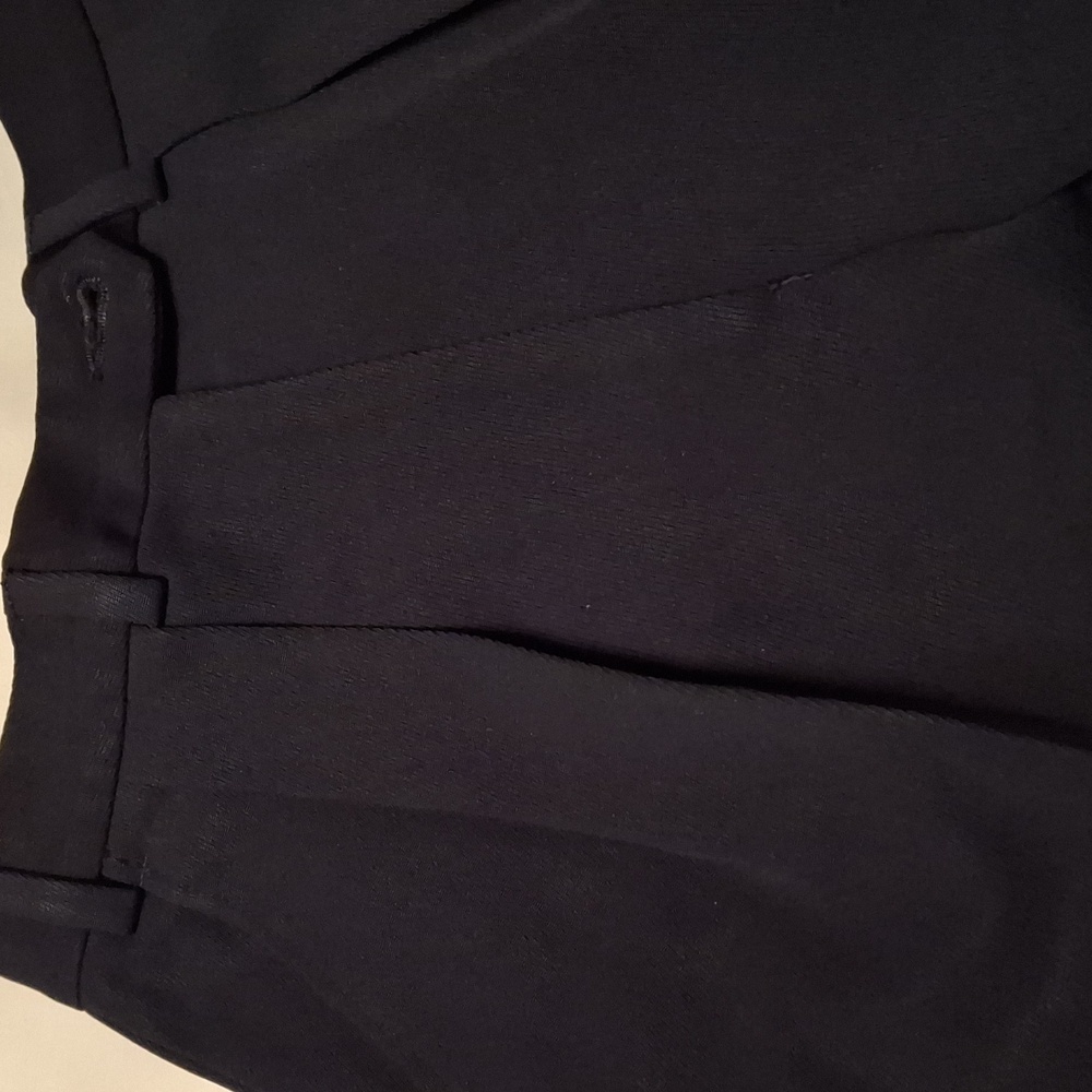Giorgio Armani Navy Blue Wool Dress Pants with Tapered Fit and Crease - Picture 6 of 9